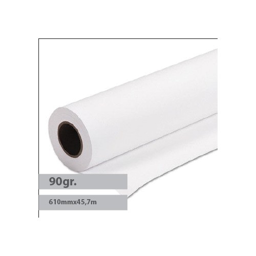 Papel Premium Coated 90gr 610mmx45,7mts Evolution - 1 Rolo