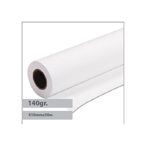 Papel Premium Coated 140g 610mmx30m Evolution - 1 Rolo