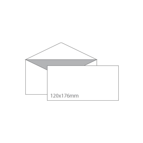 Envelopes 120x176mm Branco c / Pala em Bico CX 500 Unidades1611036