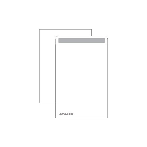 Envelopes Saco 229x324mm Branco 100gr Autodex Pack 50 unidades