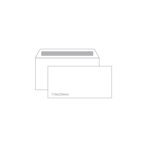Envelopes 110X220mm s / janela Cx 500 unidades Autodex (53219)