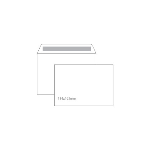 Envelopes 114x162mm CX 500 unidades AUTODEX Branco C6 90gr