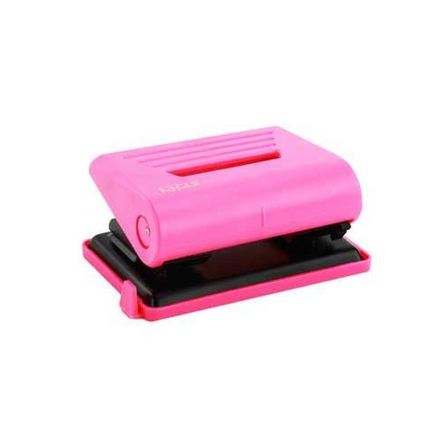 Furador 12 Folhas Eagle Neon Color com Guia Rosa