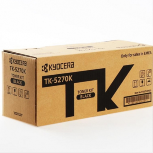 Toner Kyocera TK-5270K Preto (TK5270K, 1T02TV0NL0)