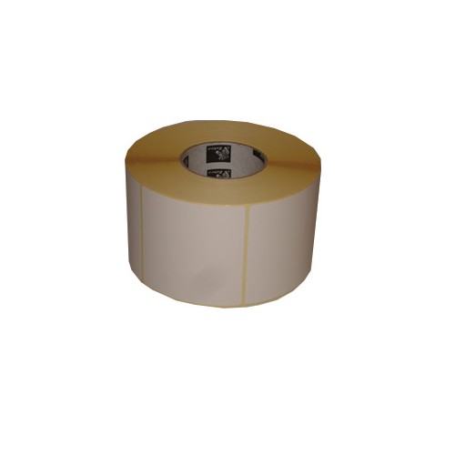 Rolo Etiquetas papel térmico c/capa 55mm x 120mm Cola forte (500 Un)