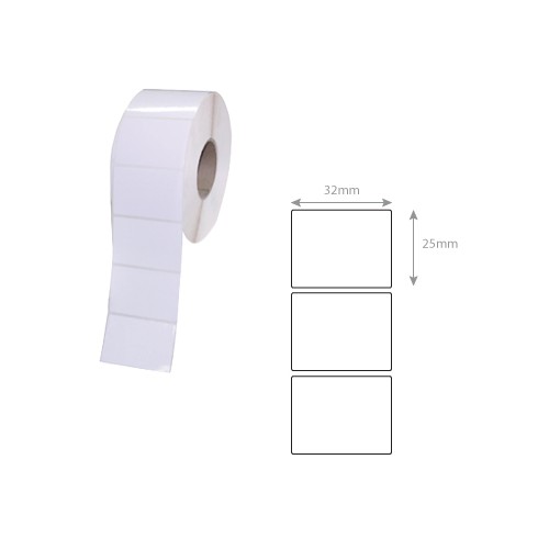 Etiquetas ZEBRA Termicas Premium 2000D 32x25mm 12 Rolos