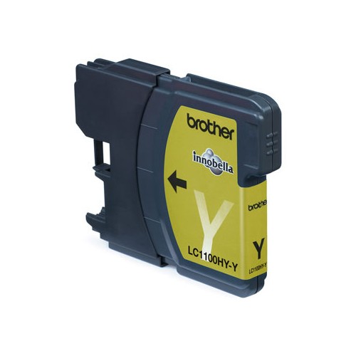 Tinteiro Brother LC1100HYY Amarelo 10,1ml - Alta Capacidade