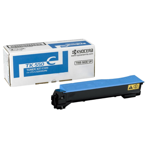 Toner Kyocera TK-550C Azul (TK550C, 1T02HMCEU0)