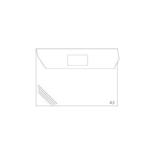 Envelope A5 Pvc Translucido com Visor - Transparente Pk10