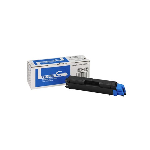Toner Kyocera TK-580C Azul (TK580C, 1T02KTCNL0)
