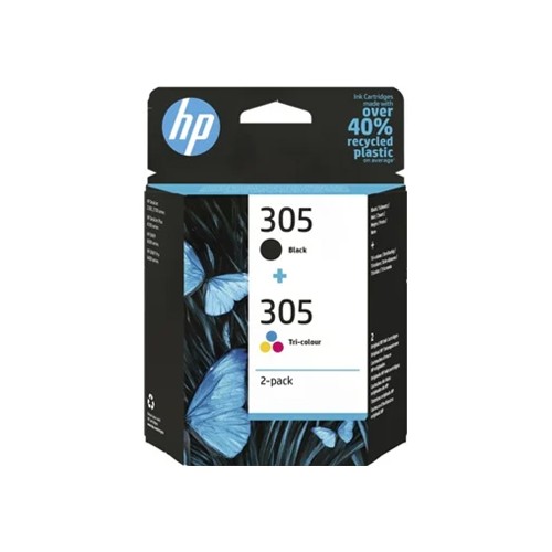 Pack Tinteiros HP 305 Preto/ Cor 6ZD17A
