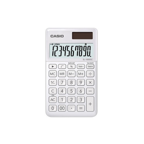 Calculadora de Bolso Casio SL1000SCWE Branco 10 Digitos