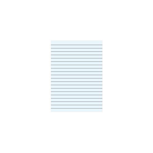 Caderno Papel Tipo Almaco A4 5Fls s / Margem 25 Linhas Azul n- 10 Unidades