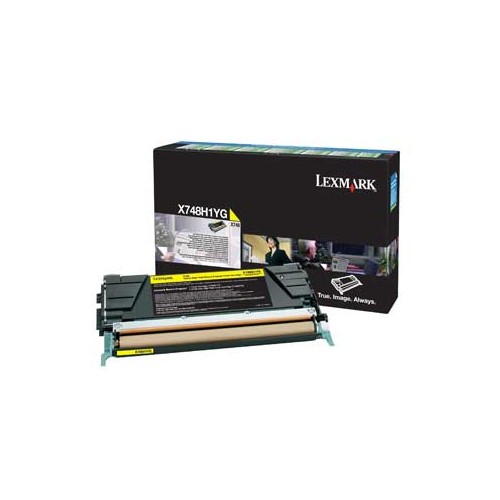 Toner Lexmark X748 Amarelo - Elevada Capacidade