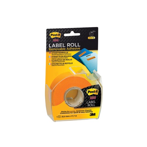 Etiqueta adesiva em rolo Post-it Super Sticky Laranja
