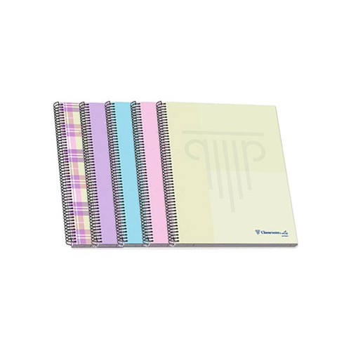 Caderno Espiral A4 Ambar WB Quadri 90gr 100Fls Pastel - 5 unidades
