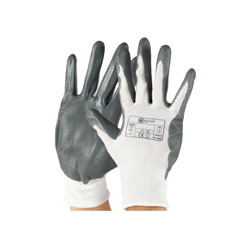 Luvas Nitrilo Cinzentas Tamanho 8 (M)