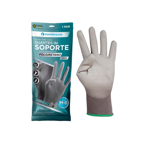 Luvas Poliuretano Cinzentas Tamanho 7 (S)