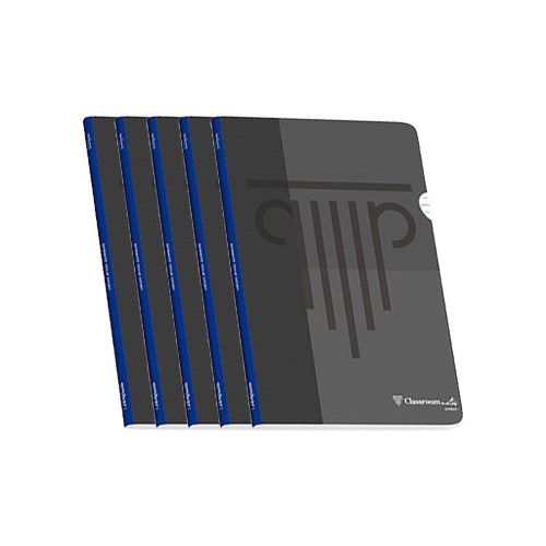Caderno Agrafado A4 Ambar PP Pautado 90gr 48Fls Preto - 5 unidades