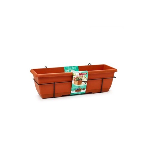 Floreira Varanda Suporte Castanho 28x60x19,5cm 1un