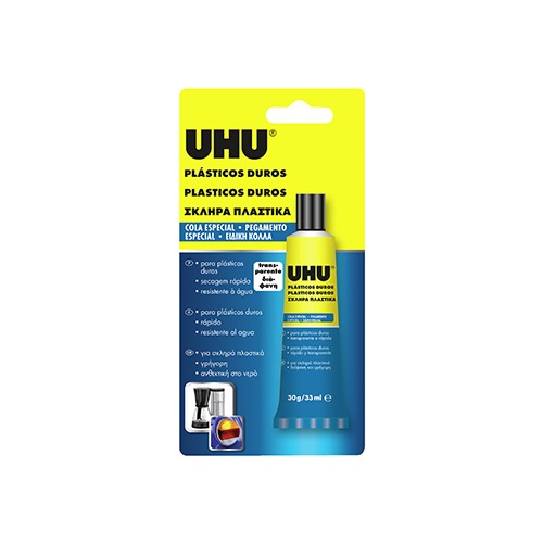 Cola Plásticos Duros UHU 30g/ 33ml