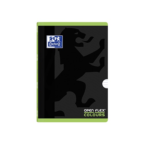 Caderno Agrafado Oxford Colours Openflex A4 Pautado Verde - 2 unidades