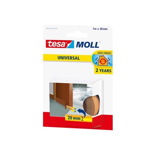 Fita Adesiva Espuma Tesa Veda Portas Castanha 38mmx1mt