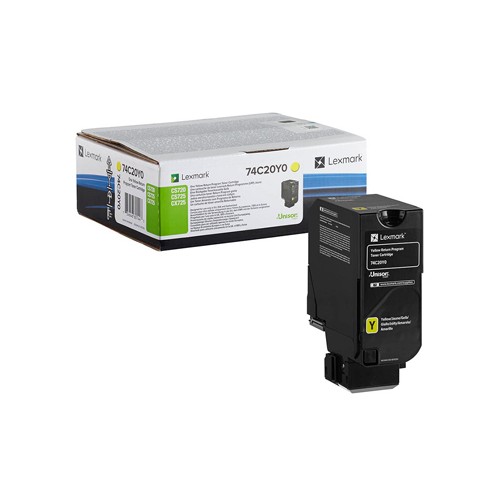 Toner Lexmark 74C20Y0 Amarelo (074C20Y0)