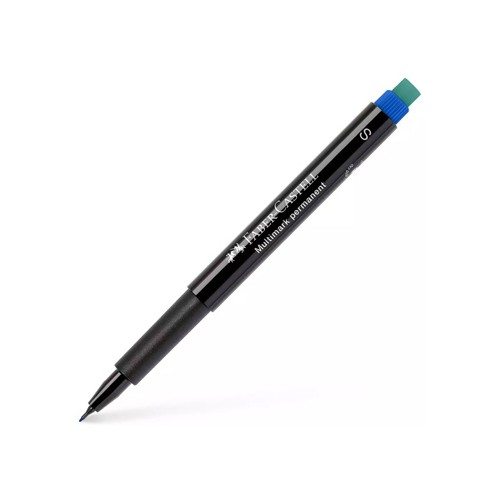 Marcador Permanente SuperFino 0,4mm Faber-Castell Azul - 2 unidades