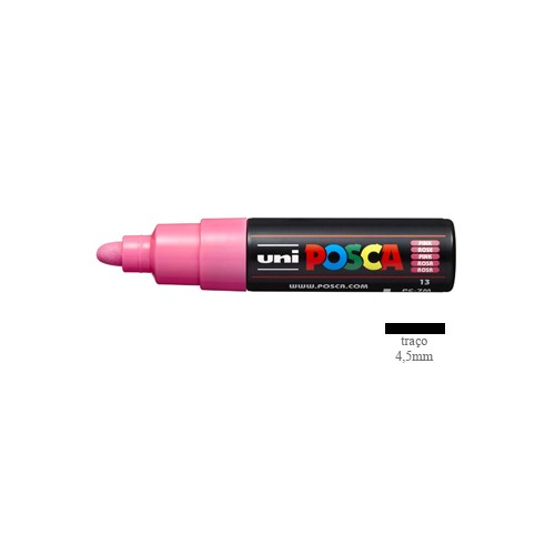 Marcador Uniball Posca PC-7M 4,5mm Rosa