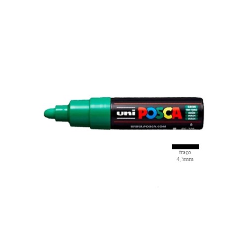 Marcador Uniball Posca PC-7M 4,5mm Verde