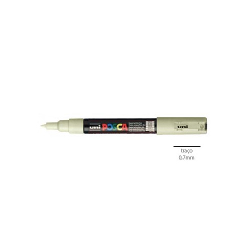Marcador Uniball Posca PC-1M 0,7mm Bege 1un.