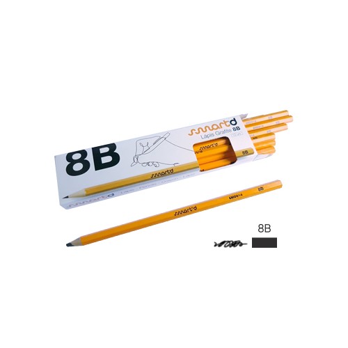 Lapis Grafite 8B SmartD Cx 12un