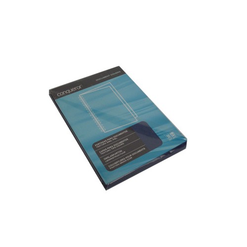 Capa Encadernar Conqueror Couro 300gr A4 Azul 50Fls