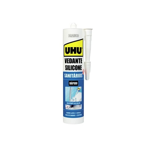 Silicone Sanitários e Cozinhas Branco UHU 280ml
