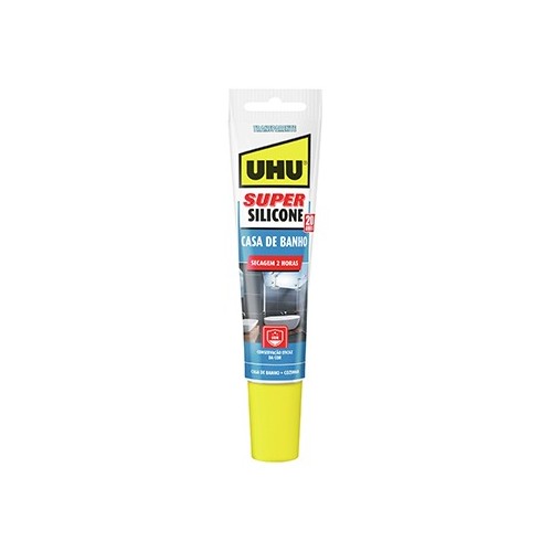 Super Silicone Casa de Banho Transparente UHU 150ml