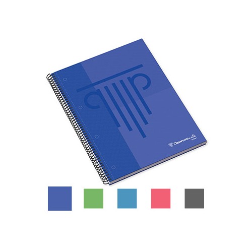 Caderno Espiral A5 Ambar WB Quadri 90gr 100Fls Cor Sortido - 5 unidades