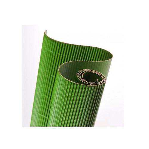 Folha Cartao Canelado Colorido 50x70cm Verde Alface - 5 unidades