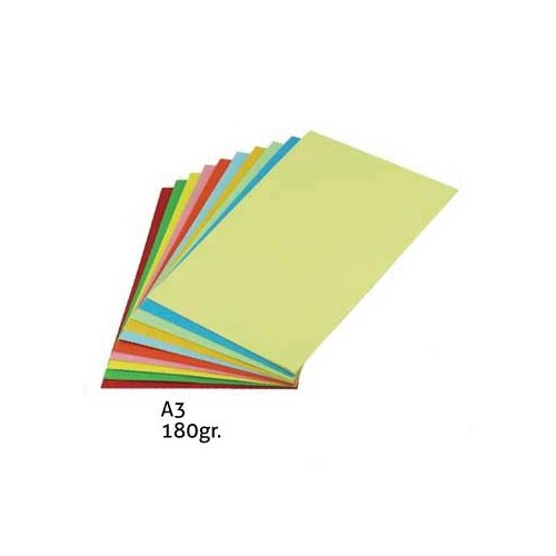 Cartolina A3 180g Cores Suaves Sortidas 50 Folhas