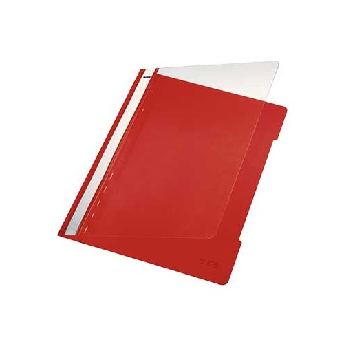 Classificador Plastico Capa Transp Leitz 4191 Vermelho 25 unidades