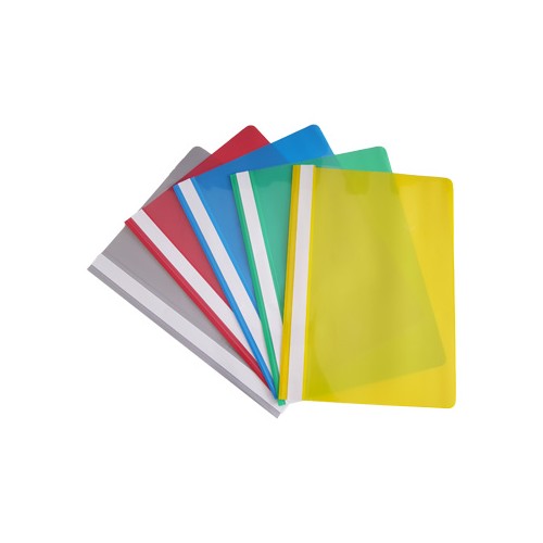 Classificador Plastico Capa Transp c / Ferragem Pack 5 sortido