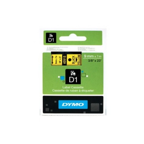 Fita Gravacao Dymo 09mmx7m Preto / Amarelo (40918)