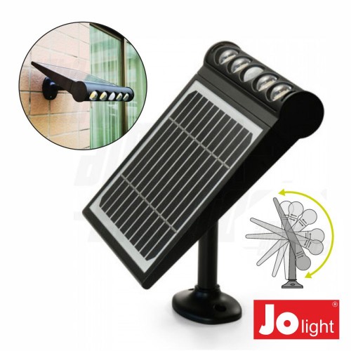 Candeeiro Solar LED 8W IP65 com Sensor Movimentos PIR JOLIGHT