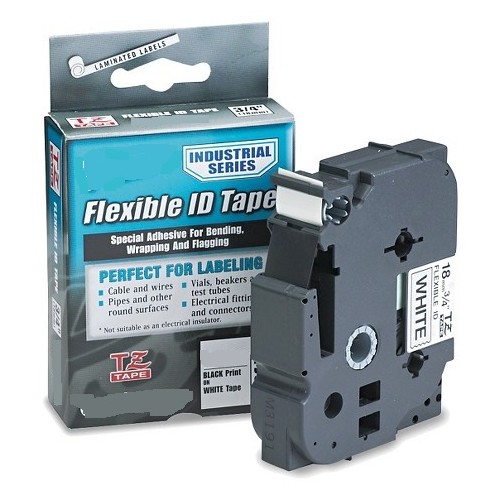 Fita Laminada Compatível para Brother 06mmx8mts Transparente/ Preto (TZE111)
