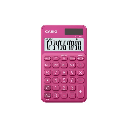 Calculadora de Bolso Casio SL310UCRD Vermelho 10 Digitos