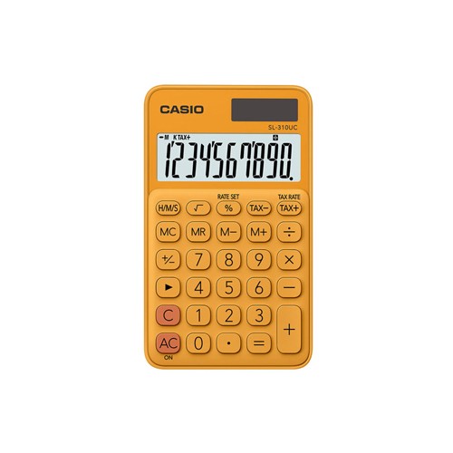 Calculadora de Bolso Casio SL310UCRG Laranja 10 Digitos