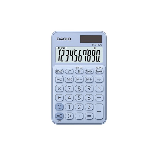 Calculadora de Bolso Casio SL310UCLB Azul Claro 10 Digitos