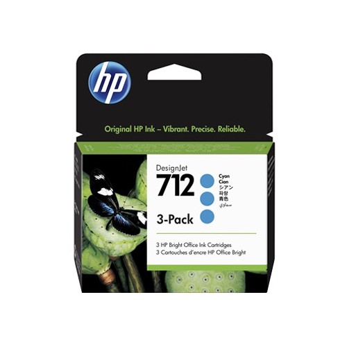 Pack Tinteiros HP 712 Azul 3ED77A 29ml