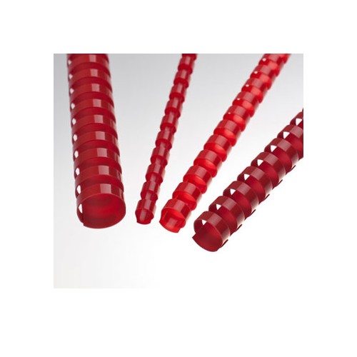 Argolas Pvc Encadernar 16mm 130 Folhas Cx 100un Vermelho