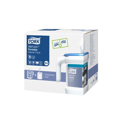 Dispensador Portatil+Rolo Toalhas TORK M4 Starter Kit